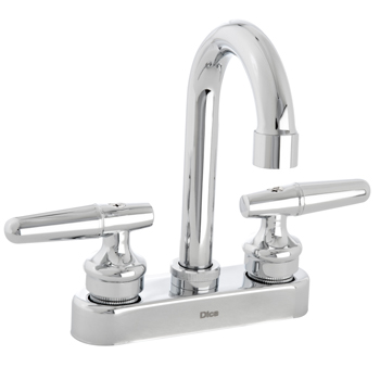 MEZCLADORA PARA LAVABO TIPO BAR DE 4" CROMO DICA 4051